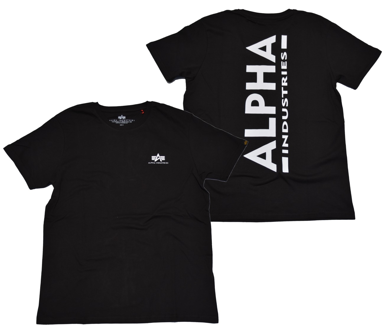128507s - - T T-Shirt Online-Shop T-Shirts Backprint - Streetwear Industries - Details Industries Alpha Alpha - Industries Alpha Rascal