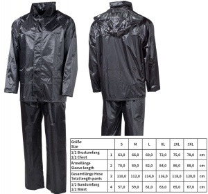 Regenanzug 2 teilig Jacke und Hose