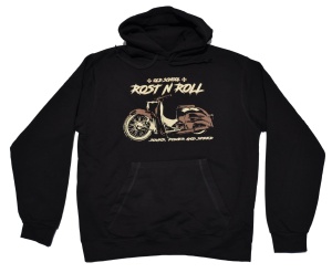 Schwalbe Motiv Kapuzensweatshirt Rost N Roll