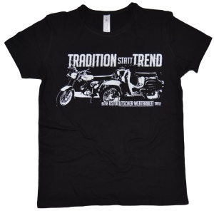 Damen T-Shirt Tradition statt Trend Simson Motiv
