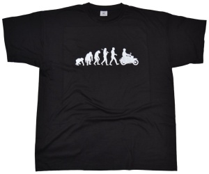 T-Shirt Evolution mit Simson Schwalbe Motiv