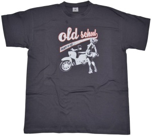 T-Shirt Old School made in GDR Schwalbe von Simson