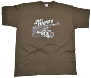 T-Shirt Make Me Happy give a gunshoot