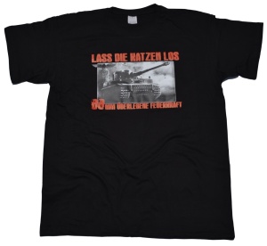 GSS T-Shirt Lass die Katzen los 88mm überlegene Feuerkraft