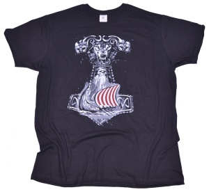 T-Shirt Thorhammer mit Wikingerschiff